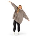 thumbnail image 1 of Bare Home Plush Sherpa Wearable Blanket - Fluffy & Soft - Lightweight - Adult, Taupe, 1 of 7