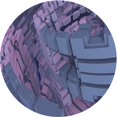 thumbnail image 1 of Ahgly Company Machine Washable Indoor Square Transitional Periwinkle Purple Area Rugs, 3' Square, 1 of 7