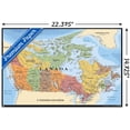 thumbnail image 2 of Map - Canada Wall Poster, 22.375" x 34" Framed, 2 of 4