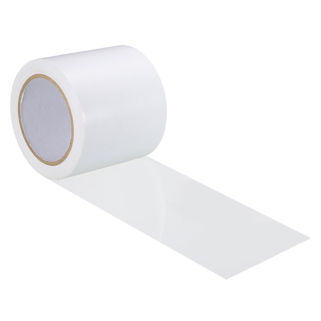 Unique Bargains Corrosion Protection Pipe Tape, 108 Ft x 3.9 Inch PVC Insulation Wrap Duct Tape Self Adhesive, White