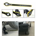 thumbnail image 2 of Car Scissor Ratchet Wrench Garage Tire Wheel Lug Wrench Handle Repair Tool, 2 of 12