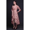 thumbnail image 4 of Bimba Coton Rose Rouge Baies & Oiseau Bulbe Femmes Poche Asymétrique Robe Droite Été Fête Mi-Longue-Xxx-Grand, 4 of 4