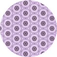 thumbnail image 1 of Ahgly Company Tapis Rond Lavable en Machine Intérieur Transitionnel Orchidée Violet, 5 Pieds Rond, 1 of 7