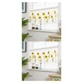 thumbnail image 2 of stanreset pour Rideaux Courts Tournesol Polyester Salon Cantonnière Balcon Tamisage Décoration Maison 0.8x0.5m 2ensemble, 2 of 6