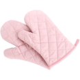 thumbnail image 1 of Oven Mitts, Premium Heat Resistant Kitchen Gloves Cotton & Polyester Quilted Oversized Mittens,Pink, 1 of 6
