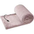 thumbnail image 1 of Usb Rechargeable Electric Heating Pad Heated Throw Blanket Shawl Full Body Flannel Fast-heating For Outdoors Stadium Home Office, Machine Washable, 1 of 5