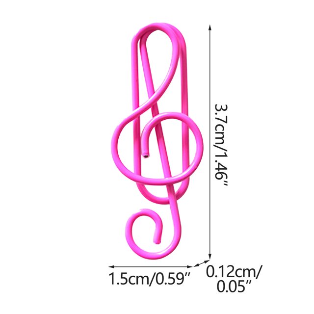 Yhmxh Musique Trombones en Métal Multicolores Trombone de Notes de Couleur Trombone Créative Trombone de Forme Spéciale Fournitures de Bureau Trombone