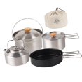 thumbnail image 1 of jinwen Camping Cookware Set Pot Portable Cooking Set Camping Pot and Pan Kettle Outdoor, 1 of 9