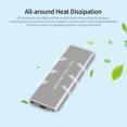 thumbnail image 3 of Yeacher M.2 NVME Solid State Drive Box USB3.1 Type-C Input Interface Aluminum Alloy Shell Material High Speed Transmission Black, 3 of 7