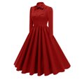thumbnail image 4 of FcBaudy Robes de Soirée, Robes d'Été pour Femmes, Robes pour Femmes Européennes et Col Rond Dentelle Sans Manches Robe Cocktail d'Halloween Robe de Soirée Robe Femme, 4 of 7