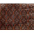 thumbnail image 4 of oneOone Georgette Viscose Fabric Diamond & Chevron Ikat Printed Fabric 1 Yard 42 Inch Wide, 4 of 4