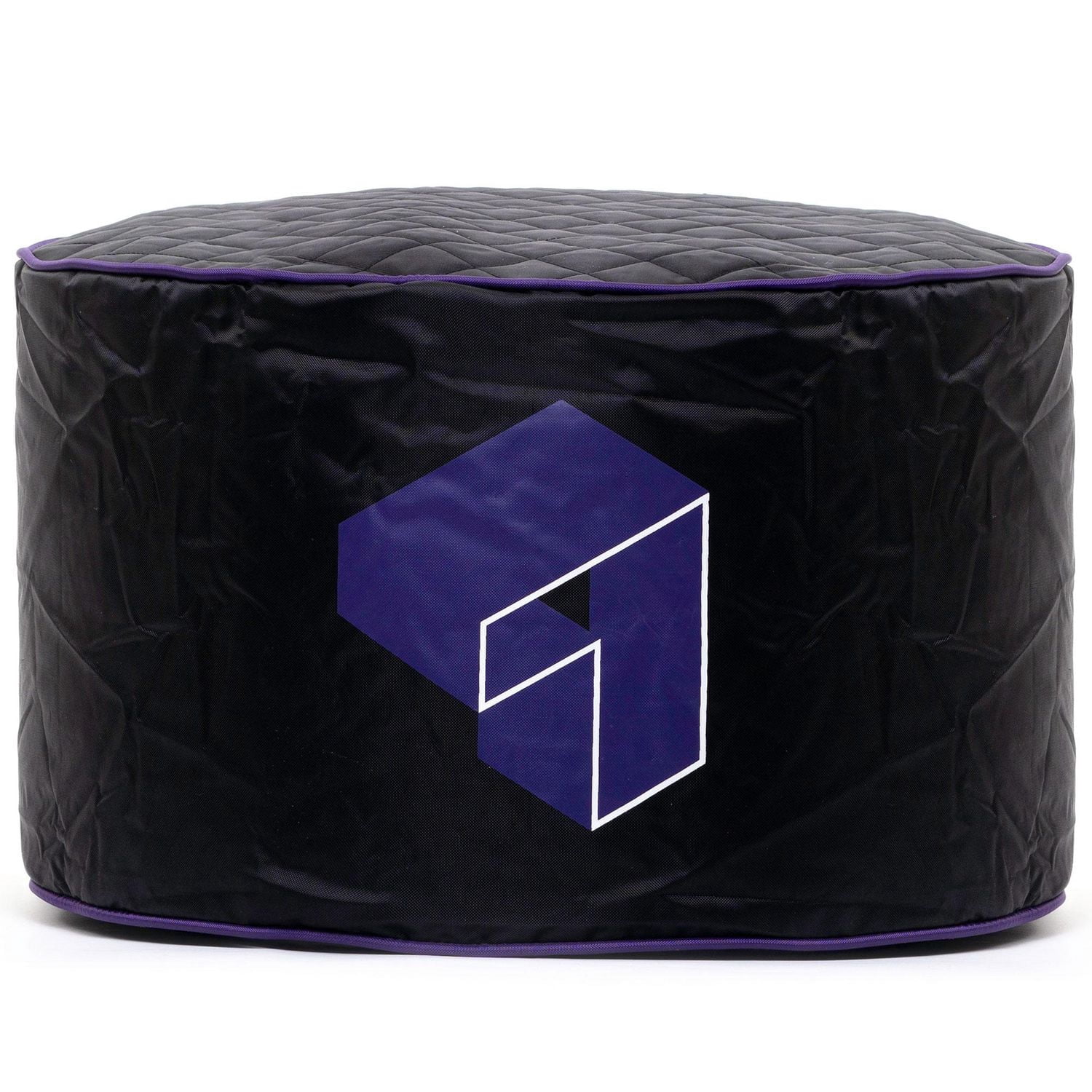 Siteazee Indoor Purple Pouf – Waterproof Oxford Fabric Bean Bag Seat with Quilted Top for Living Room or Game Rooms