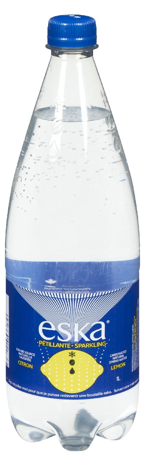 ESKA pétillante avec arôme citron 1L bouteille d'eau