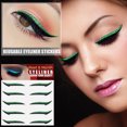 thumbnail image 2 of Lubelski 5Pairs Eyelid Sticker Self-adhesive Stylish PVC Ladies Girls Eyeliner Sticker for Party, 2 of 7