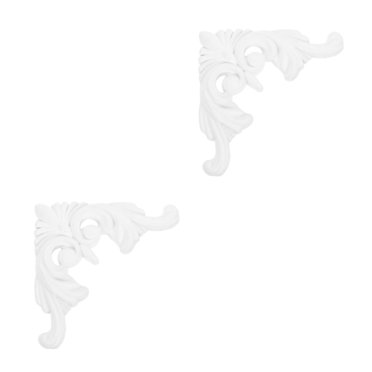 LEEYNEER 2pcs European Style Medallion Unpainted Medallion Decorative Ceiling Medallions For Diy Projects Home And Furniture Decoration