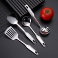 thumbnail image 4 of EGNMCR Mini 304 Stainless Steel Cooking Set - Polished Ladle And Slotted Spoon And Turner Mini Stainless Steel Cooking Set, 4 of 4