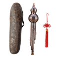 thumbnail image 1 of Flute, Flute Instrument Cucurbit Flute with Case,Metal Flute Ethnic Musical Instrument,C keys b Flat Key Gourd Flute Wind Instrument,Chinese Instrument, 1 of 8