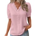 thumbnail image 1 of B91xZ Womens Trendy Tops Short Sleeve Crew Neck Tight T Shirts,RD2 5XL, 1 of 5