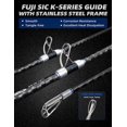 thumbnail image 4 of BLUEWING Casting Rods Fishing Rod 1 Piece Fishing Pole with SIC K-series Guides and Stainless Steel Frame for Inshore Fishing, Bottom Fishing, Jigging, Offshore Fishing, 7'0", 4 of 6