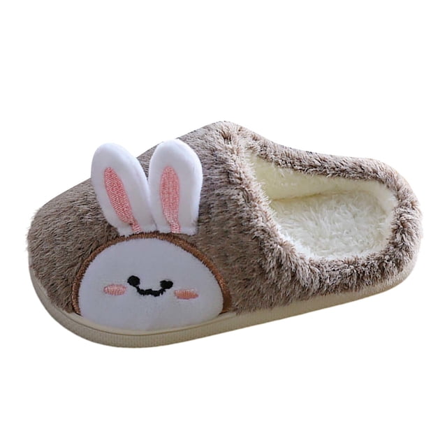 Children's Winter Warm Home Warm Slippers 3D Cartoon Printing Children's Home Slippers