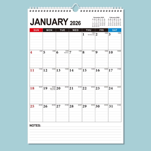 Staron Wall Calendar 2026-2027, 18 Months Wall Calendar from January 2026 to June December 2027, 17x12 Inch 2026 Wall Calendar, 2026-2027 Calendar