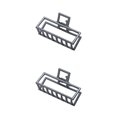 thumbnail image 1 of maskred Pinces à Mode Grand Style Simple à Portée de Main Style Simple Robuste Exquis Accessoires Barrettes pour Femmes Noir/rectangle 2Set, 1 of 6