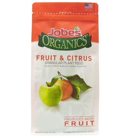 Jobeâ??s Organics Fruit & Citrus Fertilizer with Biozome, 3-5-5 Organic Fast Acting Granular Fertilizer for All Fruit and Citrus Tree