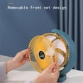 thumbnail image 4 of Dvkptbk Desk Fan Rechargeable, USB Battery Operated Fan 3 Speed, Small Box Fan for Bedroom Office Home, 4 of 8