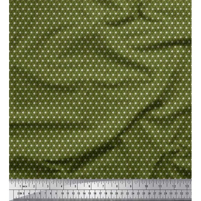Soimoi Velvet Fabric Artistic Floral Shirting Print Fabric by Yard 58 Inch Wide