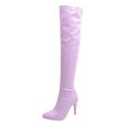 thumbnail image 2 of LSLJS Bottes Cuissardes à Talons Hauts pour Femmes, Chaussures pour Femmes Aguichant d'Hiver à Bout Pointu à Talons Hauts Fins, Bottes Hauteur Genou pour Femmes, 2 of 5