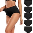 thumbnail image 1 of Womens High Waisted Bikini Underwear Smooth Hipster Underwear Breathable Ladies, 1 of 8