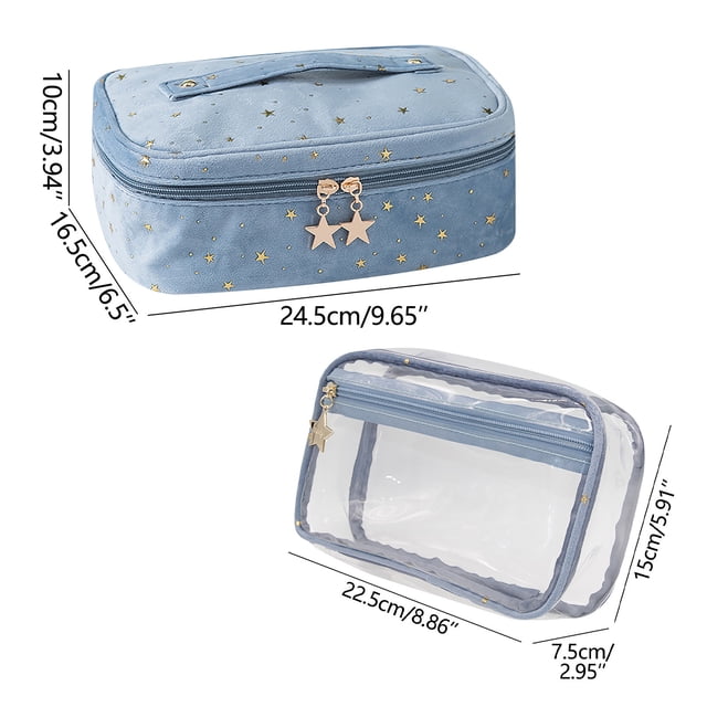 Makeup Bag Travel Cosmetic Bag Cosmetic Bag Large Capacity Storage Bag Velvet Portable Travel Bag Cosmetic Storage Bag Wash Bag Makeup Bag Large Cosmetic Bag Small Travel Bag for Toiletries