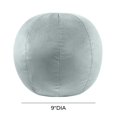 thumbnail image 3 of TOV Furniture Boba Coussin Rembourré en Velours de Style Transitionnel 9 X 9 Po, Bleu Mer, 3 of 3