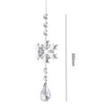 thumbnail image 4 of Crystal Light Catcher Prism Snowflake Wind Chime Hanging Christmas Sundrop (C), 4 of 8