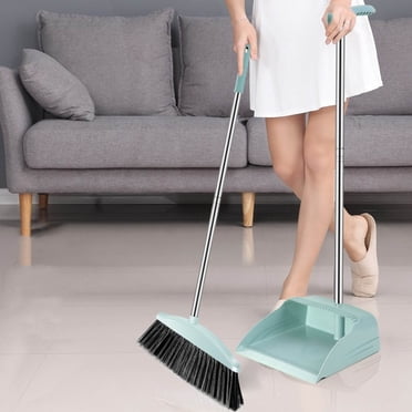 EGNMCR Mop Broom Broom and Dust Pan Long Handle Brooms And Dustpan Squeegee Set For Office Home School Hotel Bar Kitchen Lobby Floor brooms dustpan squeegee