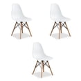 thumbnail image 1 of Heavenly Collection White Wood Chair SET OF 3, 1 of 6
