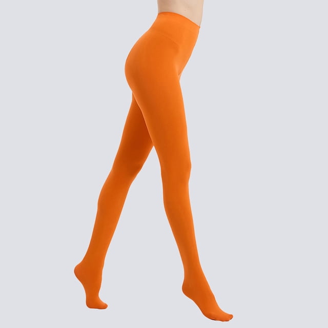 Women's Solid Color Soft Opaque Tights with Comfortable Stretch for Everyday Wear