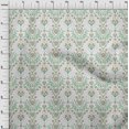 thumbnail image 4 of oneOone Georgette Viscose Green Fabric Block Sewing Material Print Fabric By The Yard 42 Inch Wide, 4 of 5