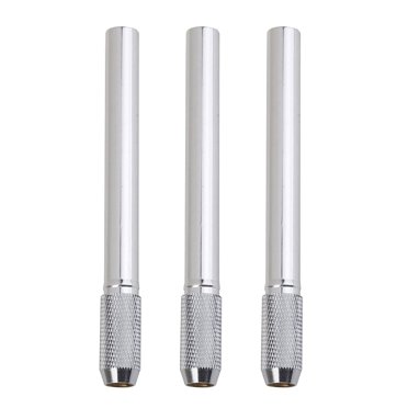 MasteelfCA 3PCS Metal Pencil Extender Sturdy Pencil Holder Lengthener Portable Pencil Extension Rod Artistic Drawing Supplies for Artists School Home (Random Color)