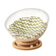 thumbnail image 3 of S SERENABLE Lit pour Chat Meuble pour Chat Transparent, Quatre Saisons, Facile à Nettoyer, Robuste avec Coussin Base Ronde pour Animaux, 3 of 9