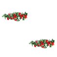 thumbnail image 2 of stanreset 1/2/3/5 Artificial Flower Plant Fake Vine Roses Simulation Rose Self-Assembly Party Balcony Garden Restaurant Living Room Garland Red 2PCS, 2 of 6