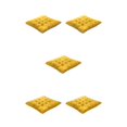 thumbnail image 1 of Wweixi Cushion Pad For Square Chair - Soft And Comfortable Wide Range Of Uses Square Chair Cushion Yellow Checkerboard 5Set, 1 of 6