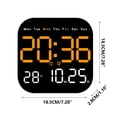 thumbnail image 2 of EGNMCR Horloge Multifonctionnelle à DEL Horloge Électronique Salon Horloge Murale Fraîche Peut Être Suspendue Ou Posée Horloge Réveil Multifonction, 2 of 2