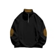 thumbnail image 4 of QIPOPIQ Unisex-Adult Fleece Quarter-Zip Cadet Collar Sweatshirt Clearance, 4 of 6