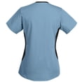 thumbnail image 3 of Baysbule T-Shirt Décontracté à Manches Courtes Col en V pour Femmes, Blouse en Polyester Douce et Confortable pour l'Été, 3 of 3