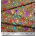 thumbnail image 2 of Soimoi Polyester Crepe Fabric Dot,Octopus & Jellyfish Ocean Print Fabric by The Yard 52 Inch Wide, 2 of 3