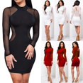 thumbnail image 1 of Women Bodycon Dress Evening Party Dress Cocktail Club Short Mini Dress, 1 of 1