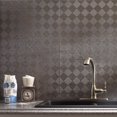 thumbnail image 2 of Fasade Miniquattro Vinyl Backsplash Panel 18in x 24in Galvanized Steel 5 Pack, 2 of 6