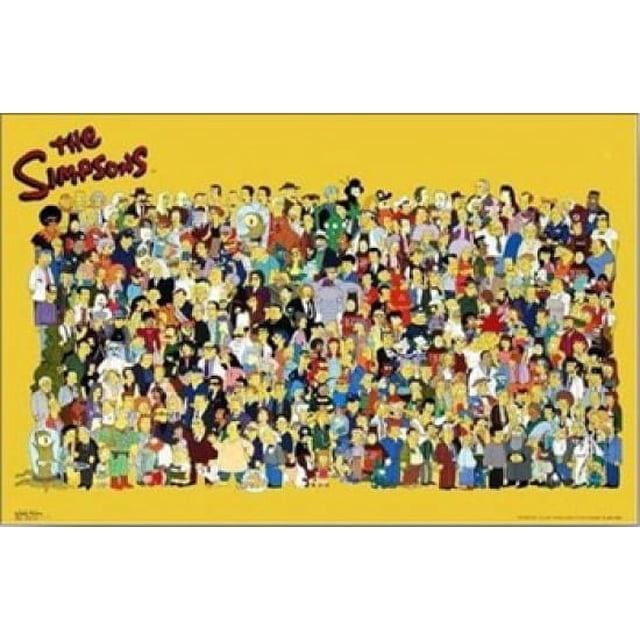 Affiche Plastifiée Moulée Simpsons (36 x 24)