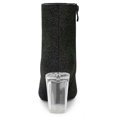 thumbnail image 3 of Unique Bargains Women's Clear Block Heel Glitter Ankle Booties, 3 of 6
